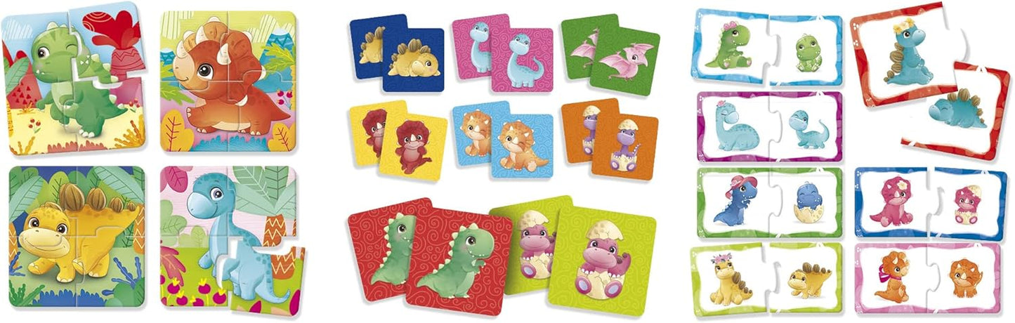 Edukativna slagalica Baby Dinoland 3u1