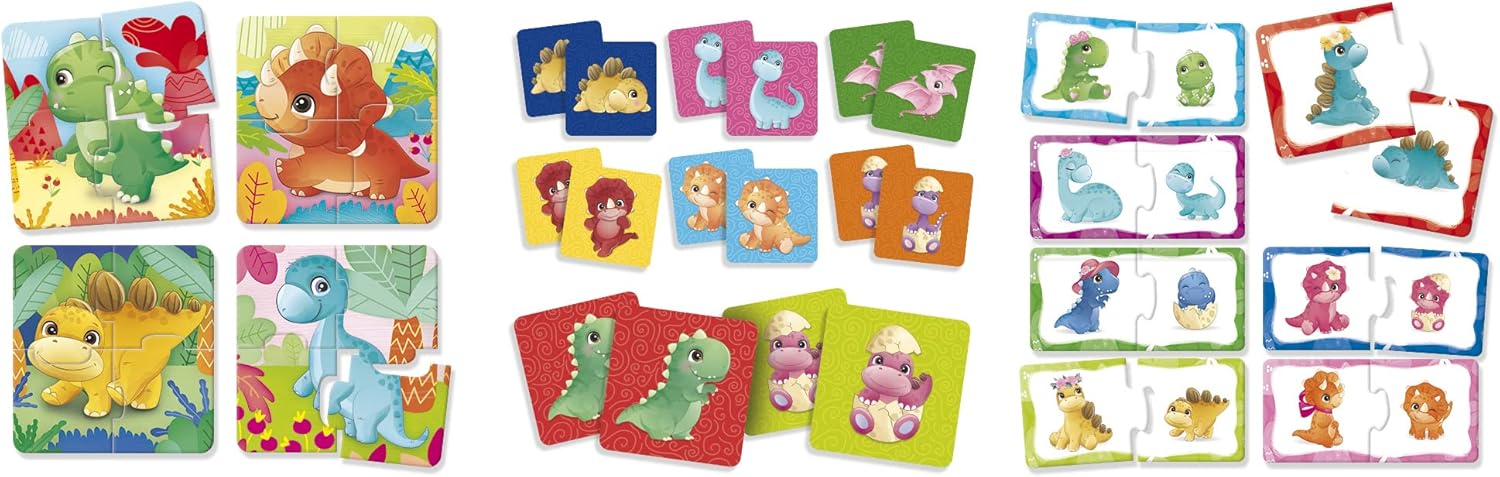 Edukativna slagalica Baby Dinoland 3u1