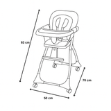 Dečija hranilica sa točkićima bež