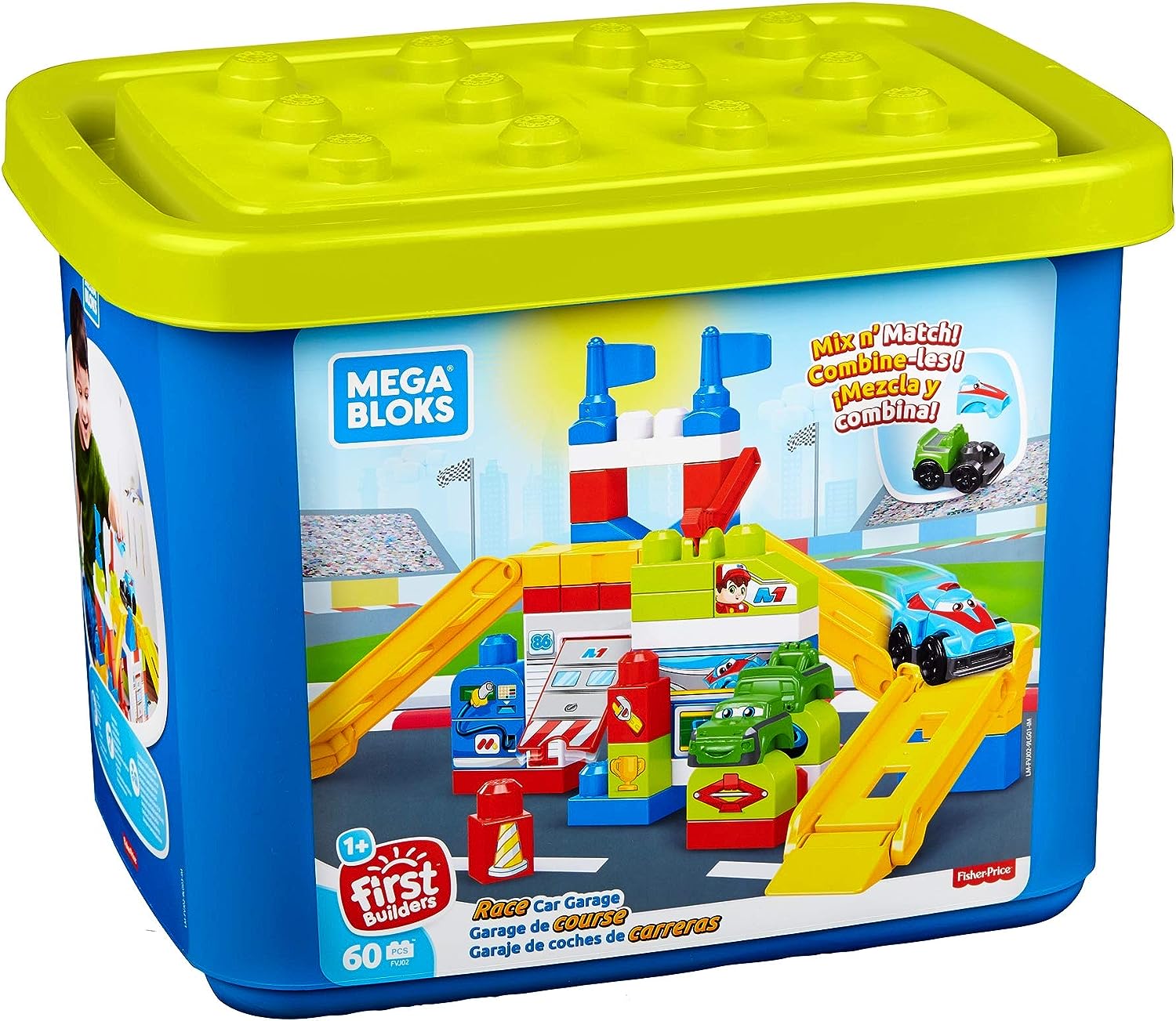 Fisher Price kocke Mega Bloks garaža 60delova