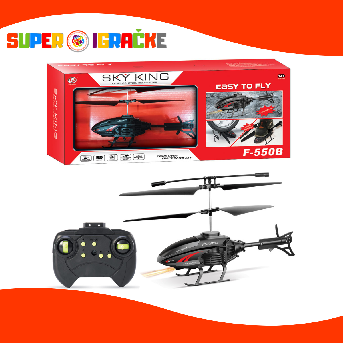 Helikopter na daljinski Sky King Grand