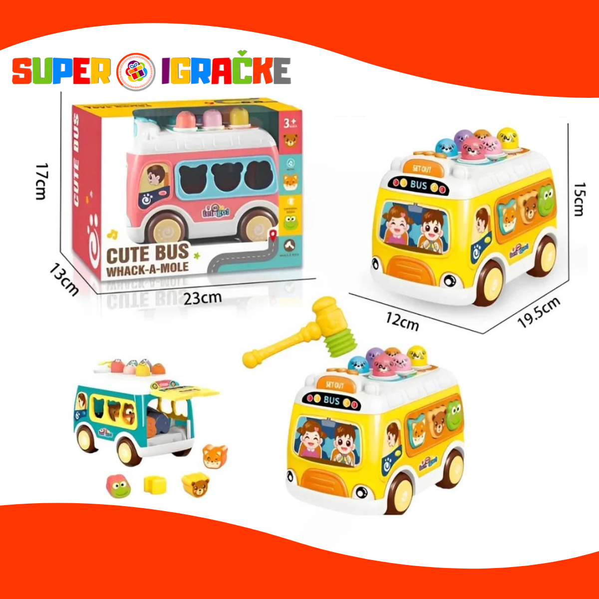 Igra udari krticu u autobusu