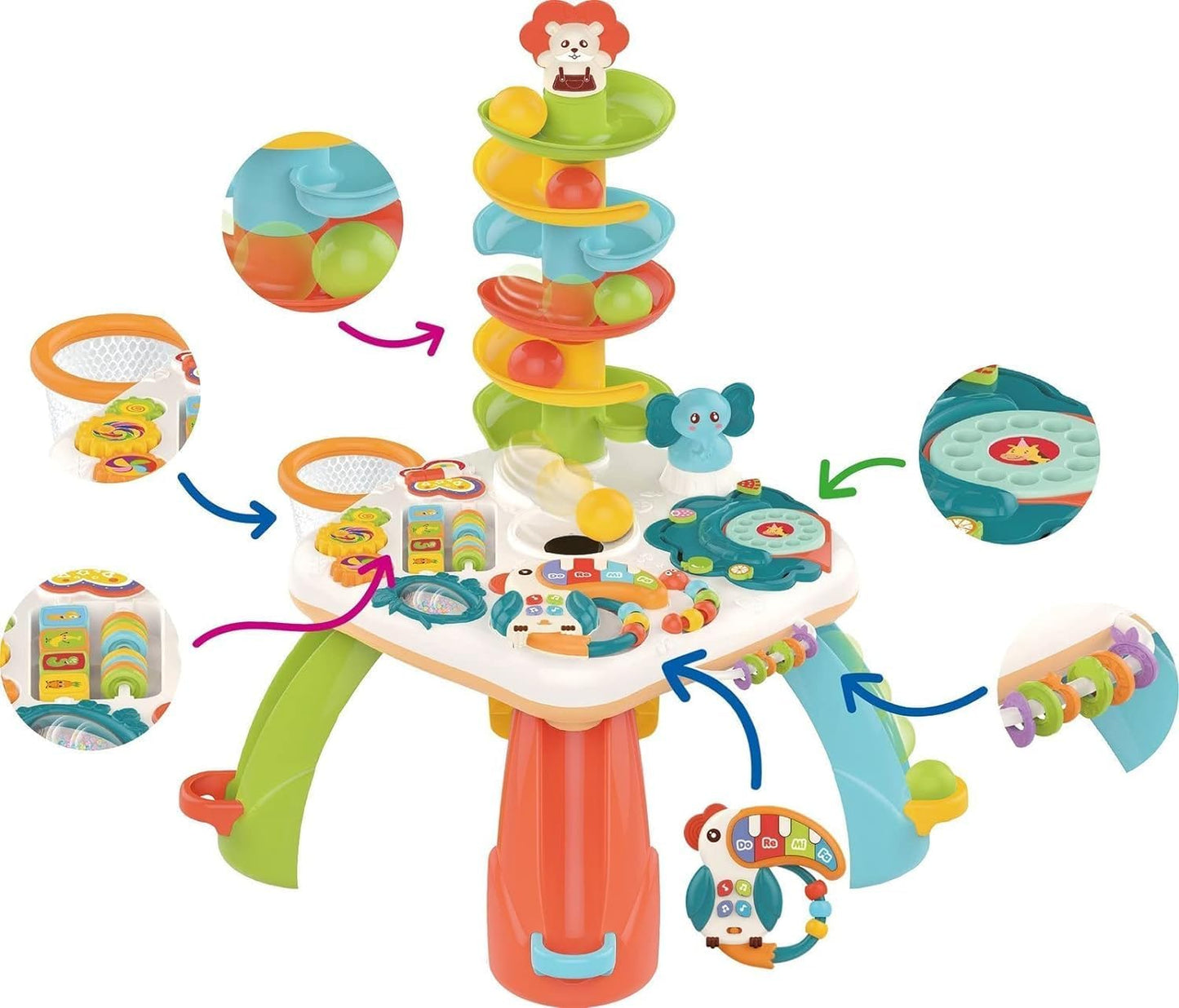 Interaktivni sto za bebe sa svetlom i muzikom