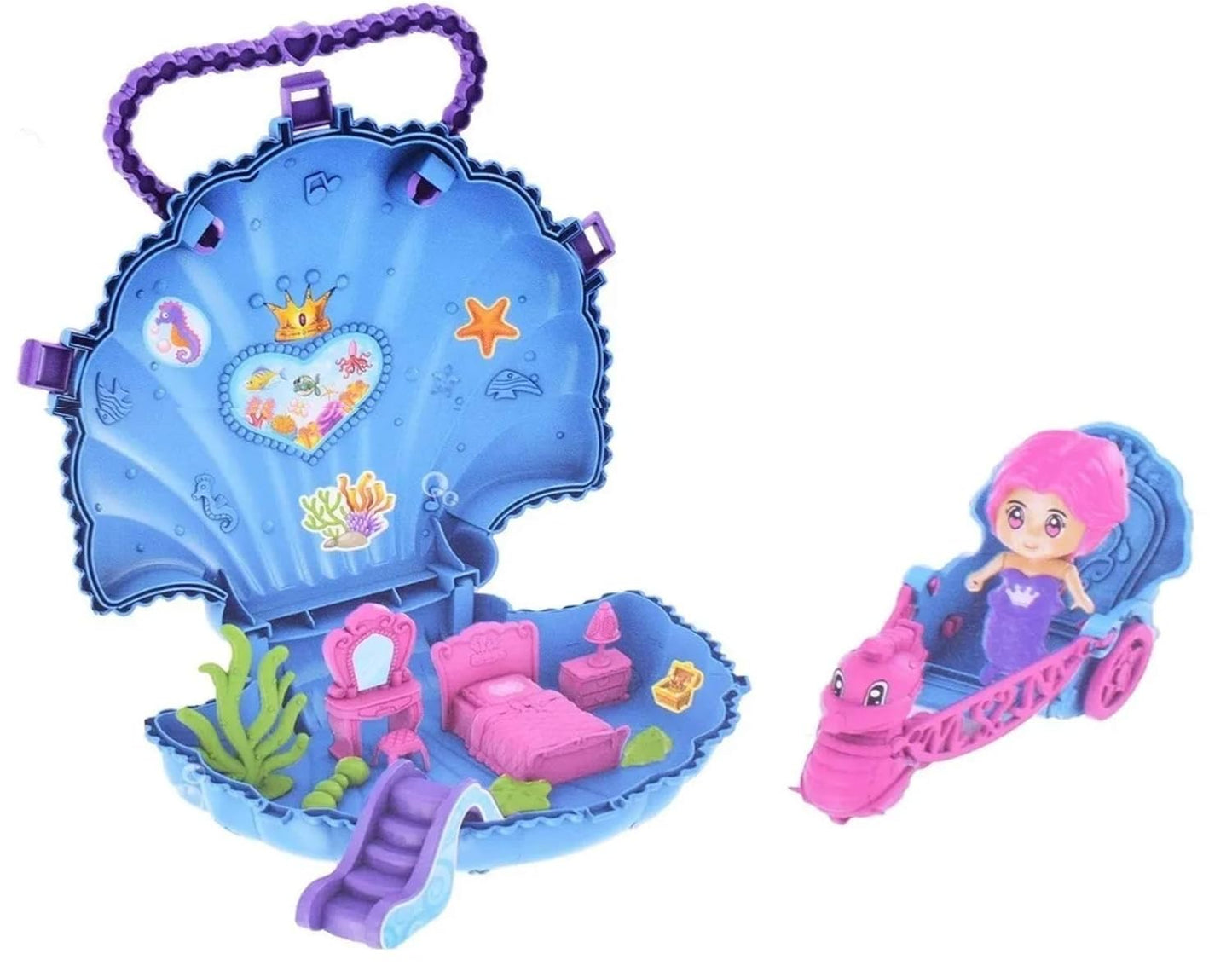 Kućica školjka - mala sirena sa nameštajem