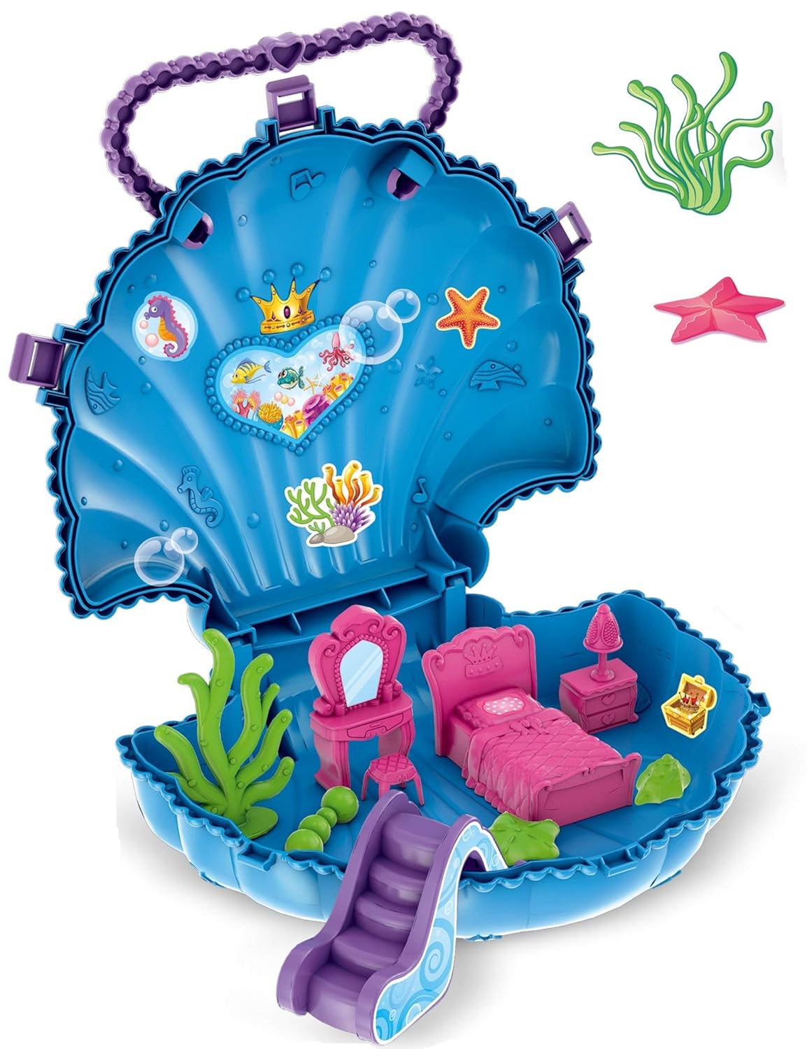 Kućica školjka - mala sirena sa nameštajem