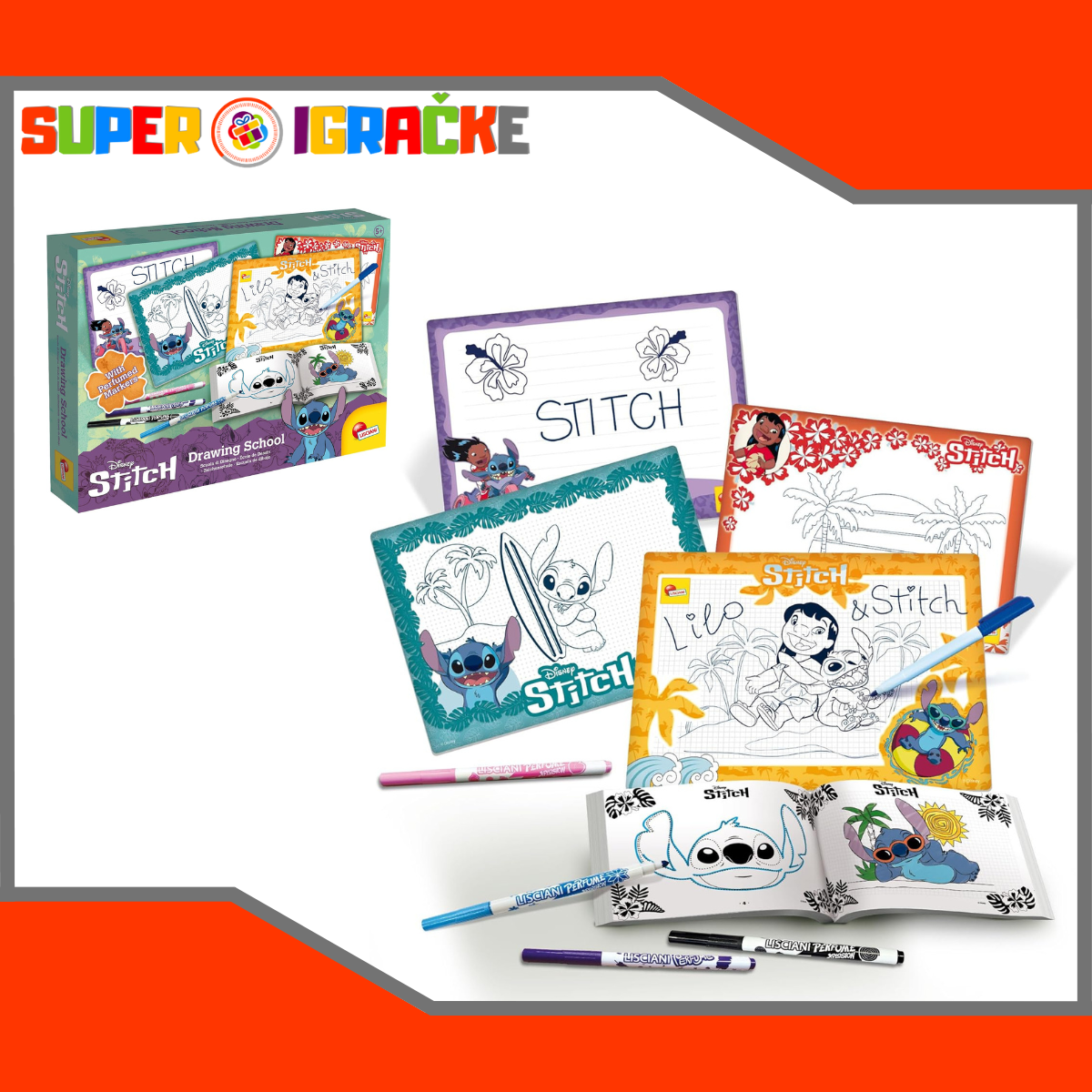 Lisciani - Stitch škola crtanja