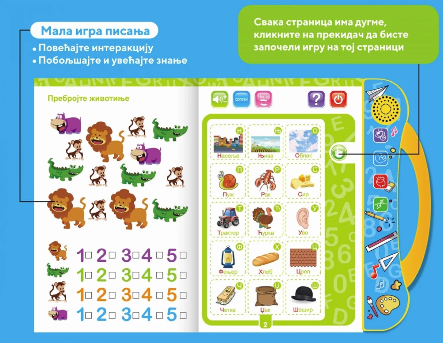 Edukativna knjiga Sveznalica na srpskom
