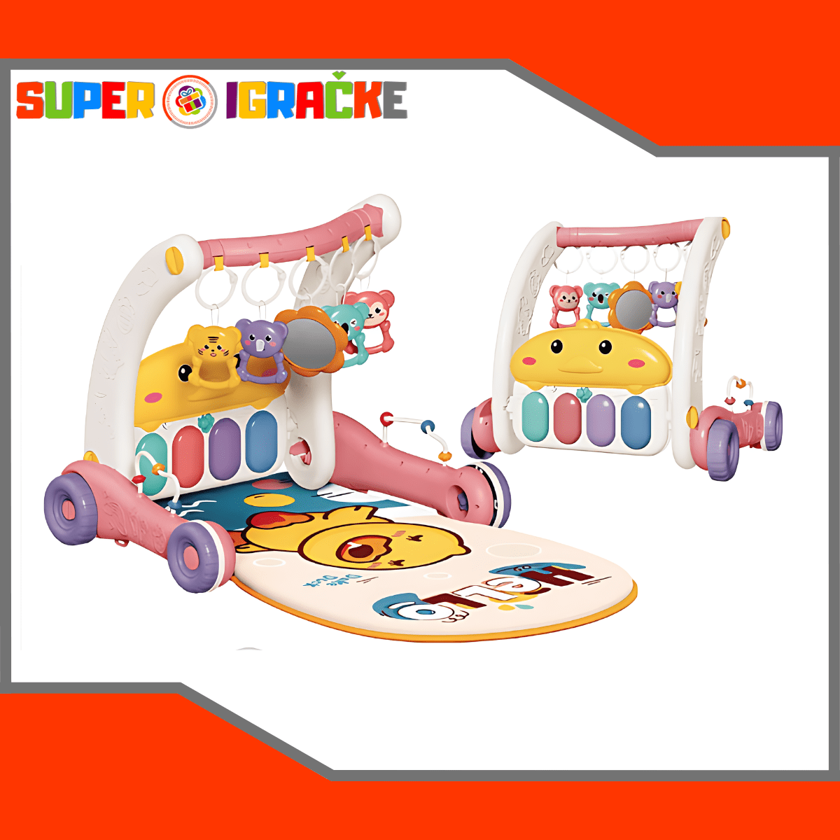 2 u 1 Bebi hodalica i podloga - Super Igračke