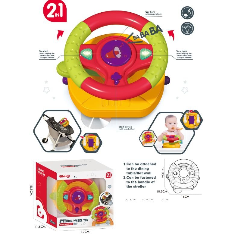 2 u 1 Bebi igračka volan - Super Igračke