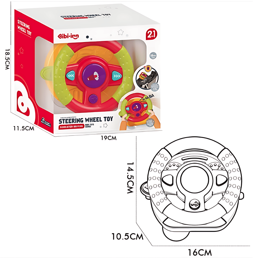 2 u 1 Bebi igračka volan - Super Igračke