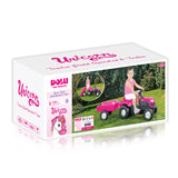 Dolu traktor na pedale roze