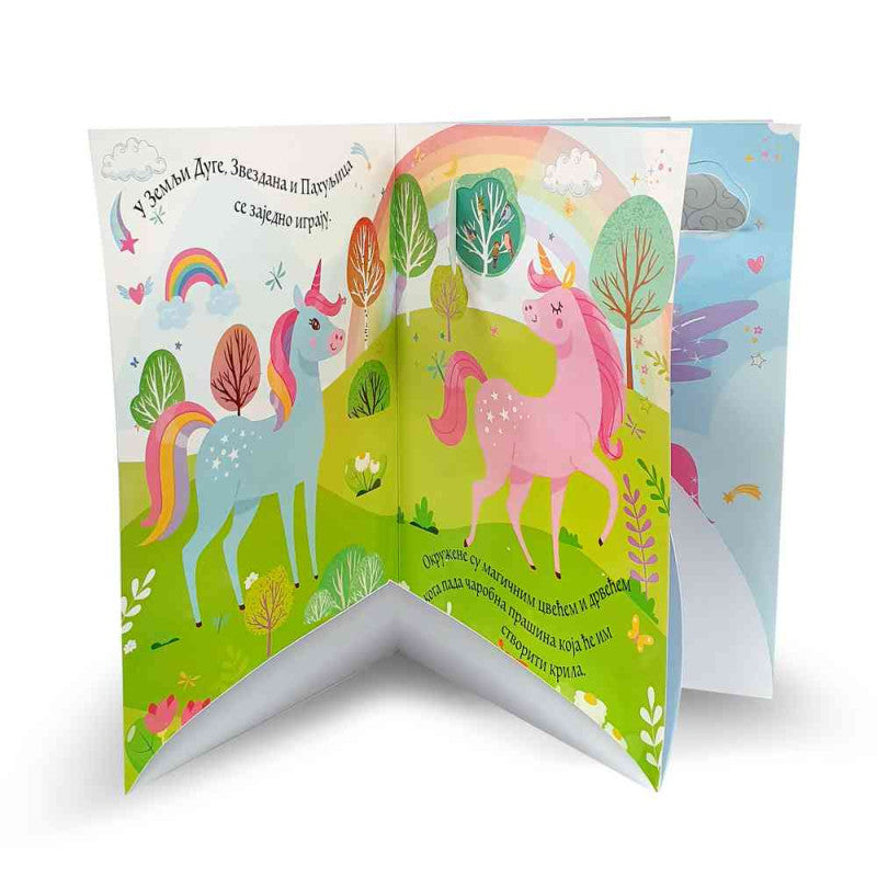 3D vrteška interaktivna knjiga - Jednorozi