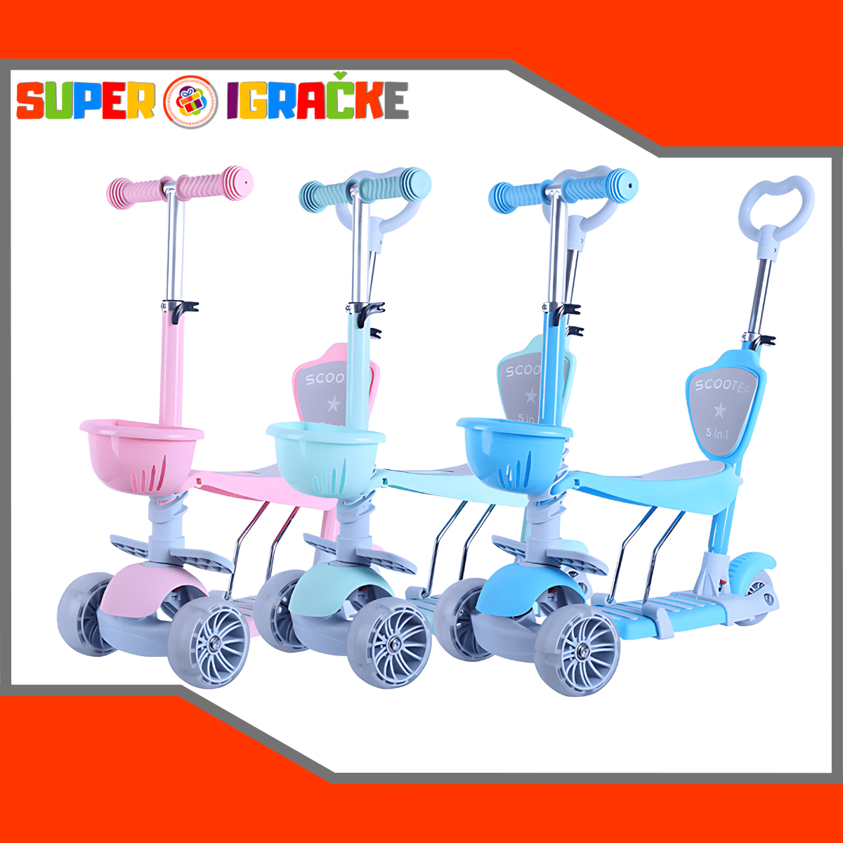 5 u 1 dečiji trotinet - Super Igračke