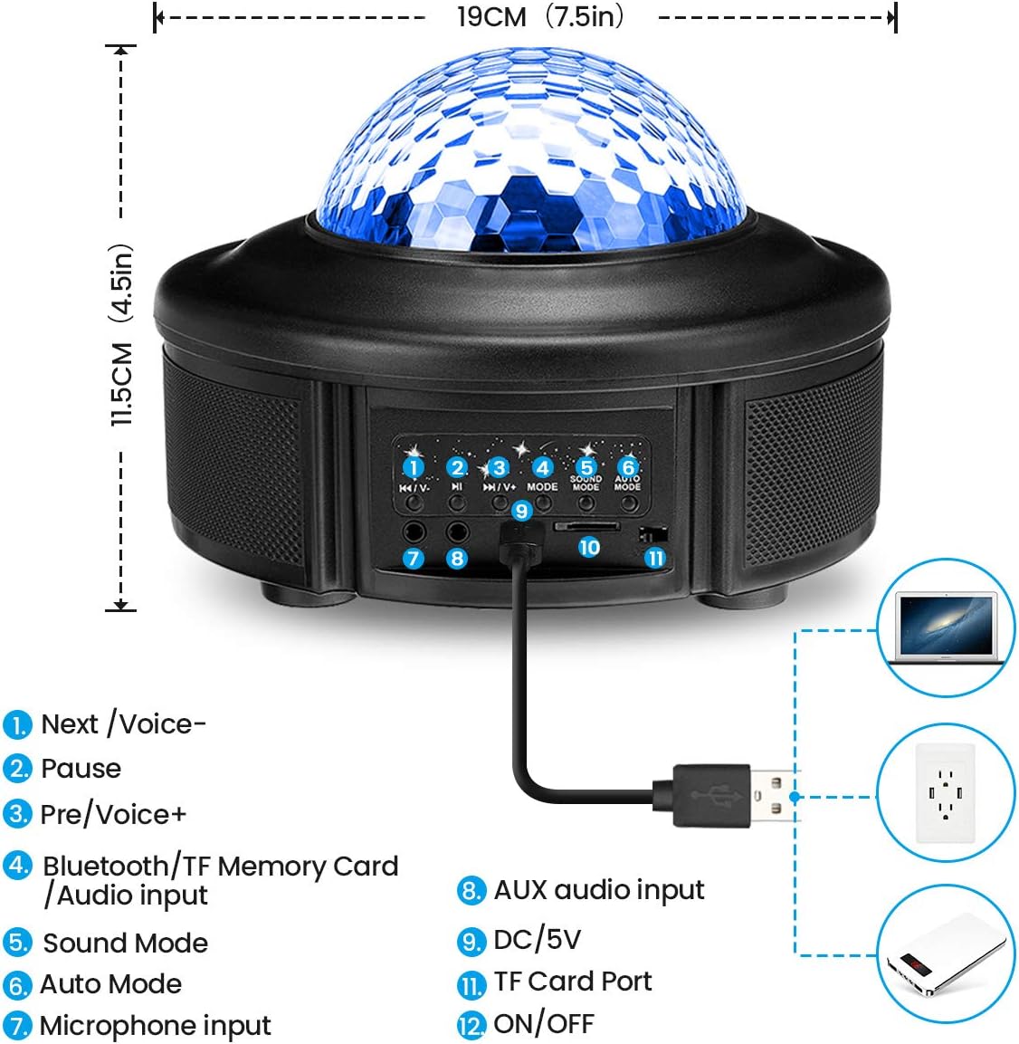 Projektor zvezdano nebo Jomarto