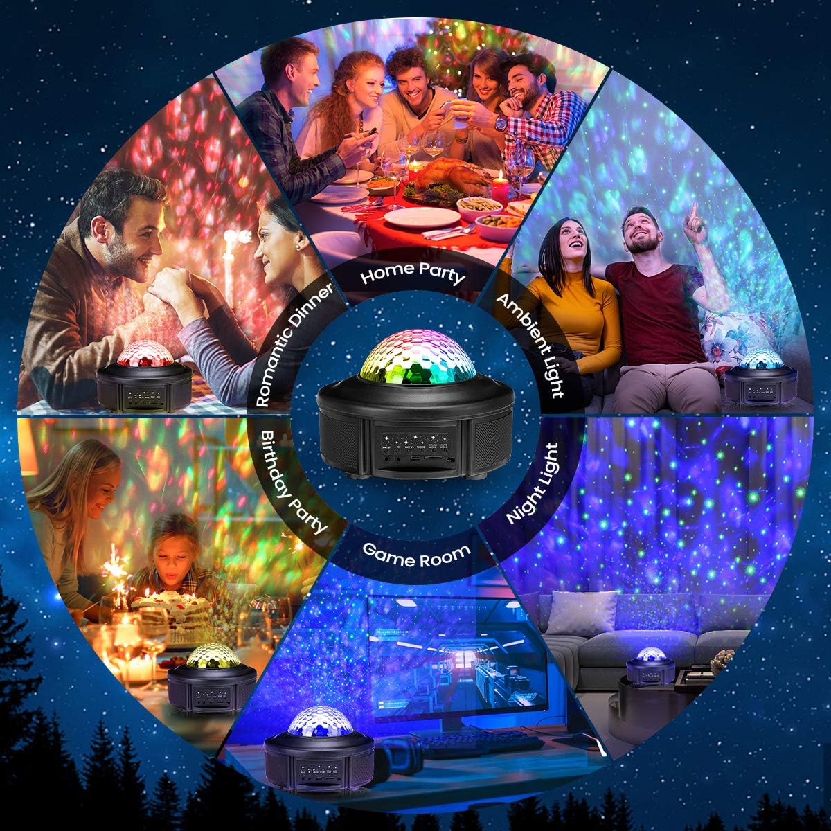 Projektor zvezdano nebo Jomarto