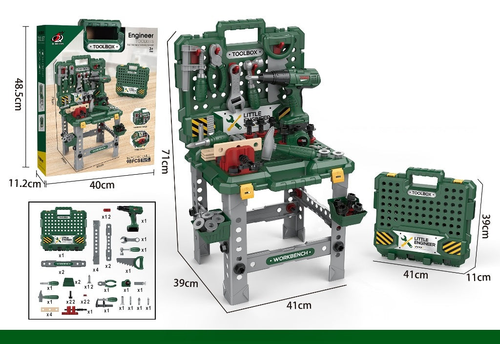Alat set zelene boje u koferu