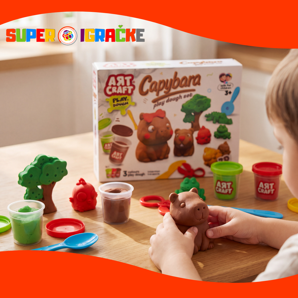 ArtCraft testo - Capybara set sa kalupima