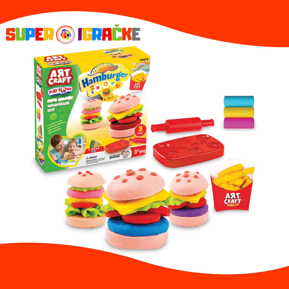 ArtCraft testo - Hamburger 150g