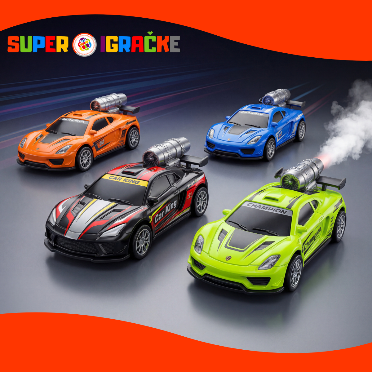 Autići sa dimnim efektom 14cm