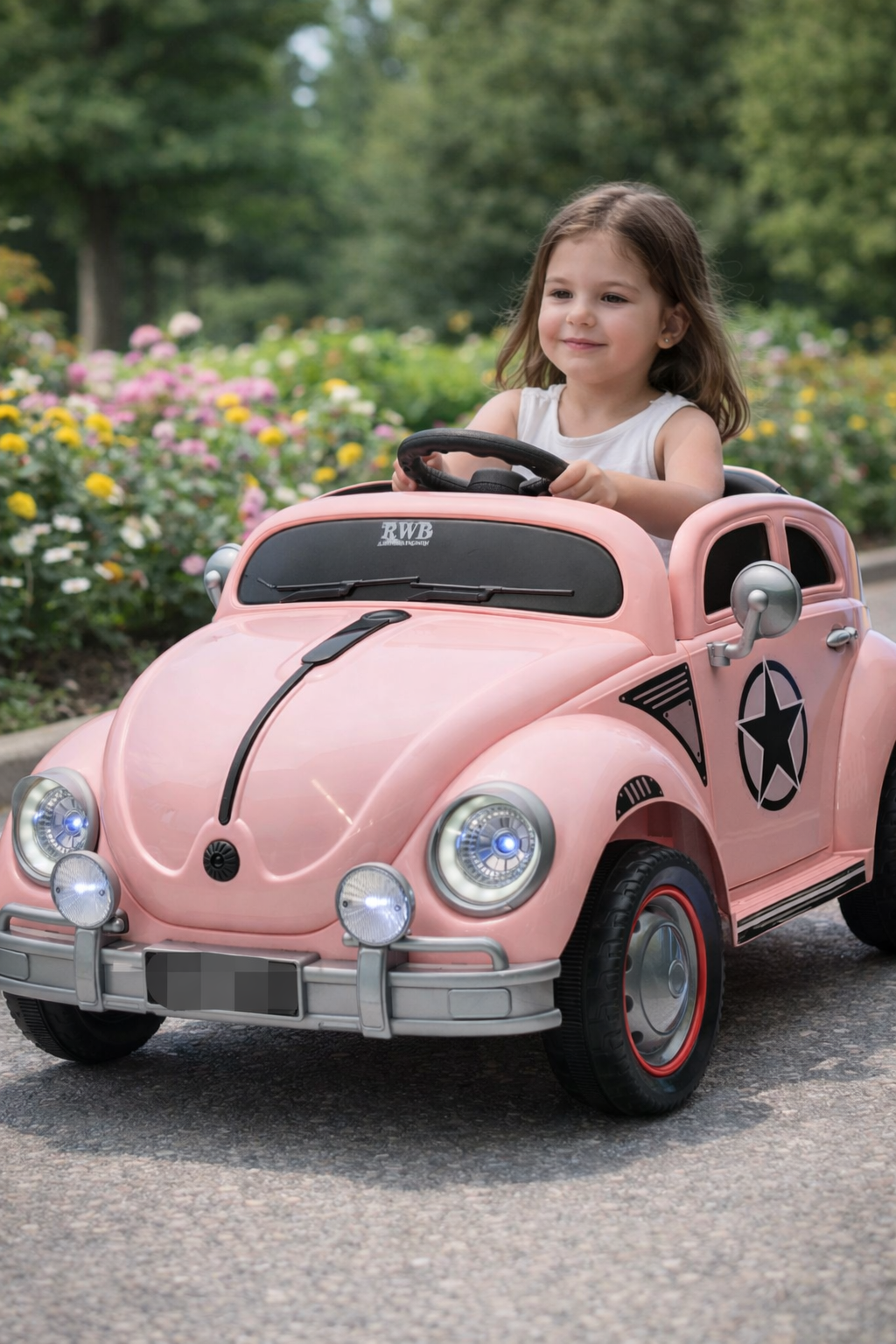 Auto Buba na akumulator 12V Roze MB273