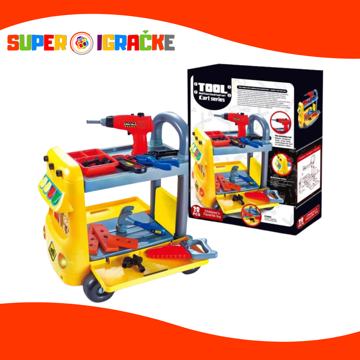 Auto alat set kolica