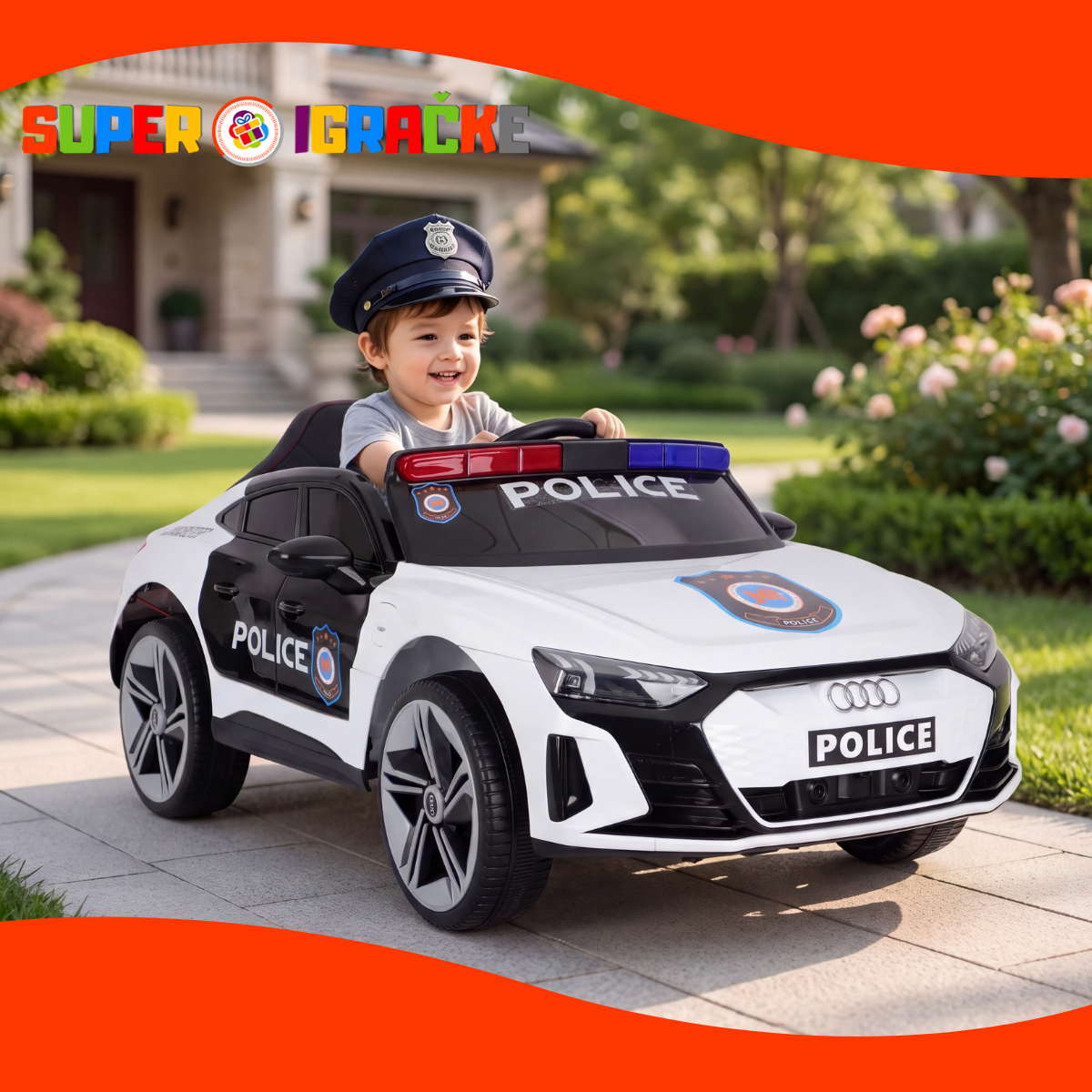 Auto na akumulator AUDI E-TRON GT POLICE