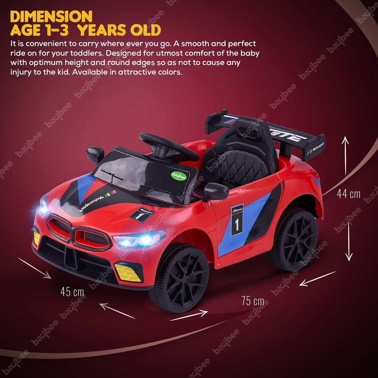 Auto na akumulator BMW crveni