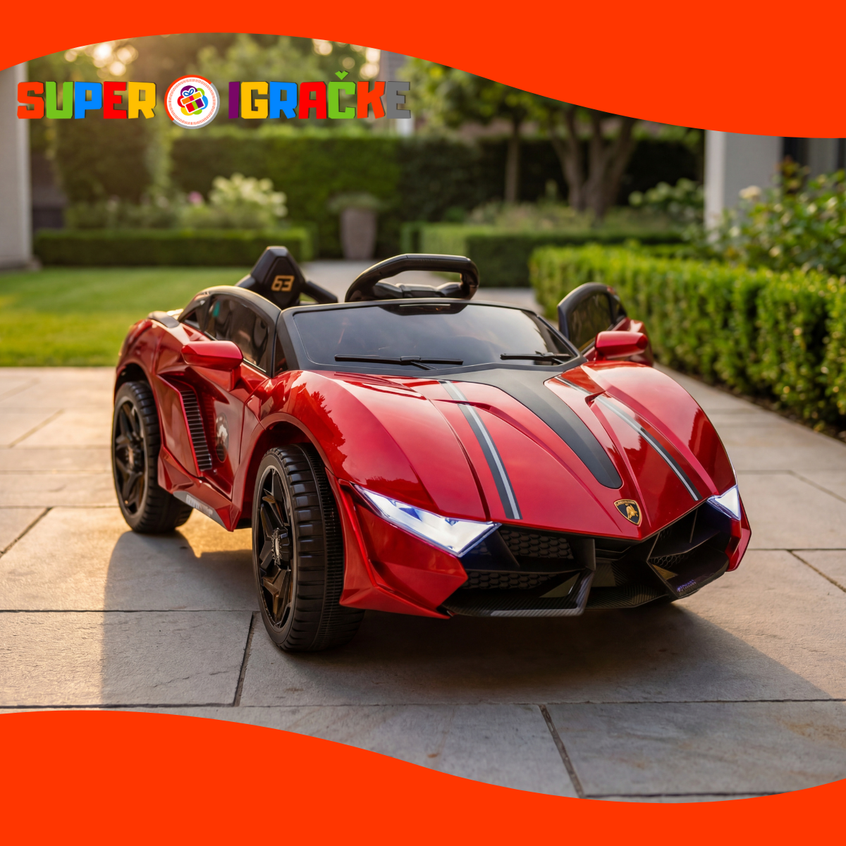 Auto na akumulator LAMBO FY-MB790P crveni