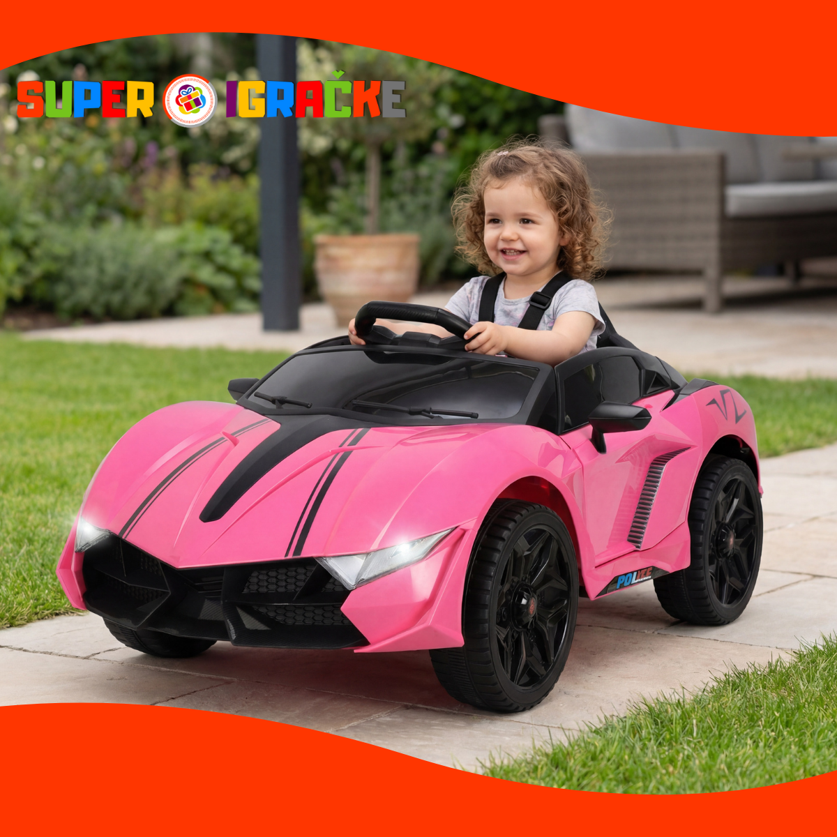 Auto na akumulator LAMBO FY-MB790 roze