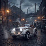 Auto na akumulator Retro RR bež