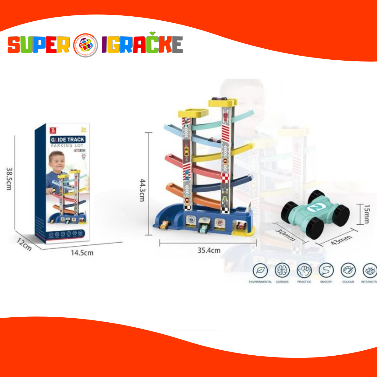 Auto staza tobogan za autiće