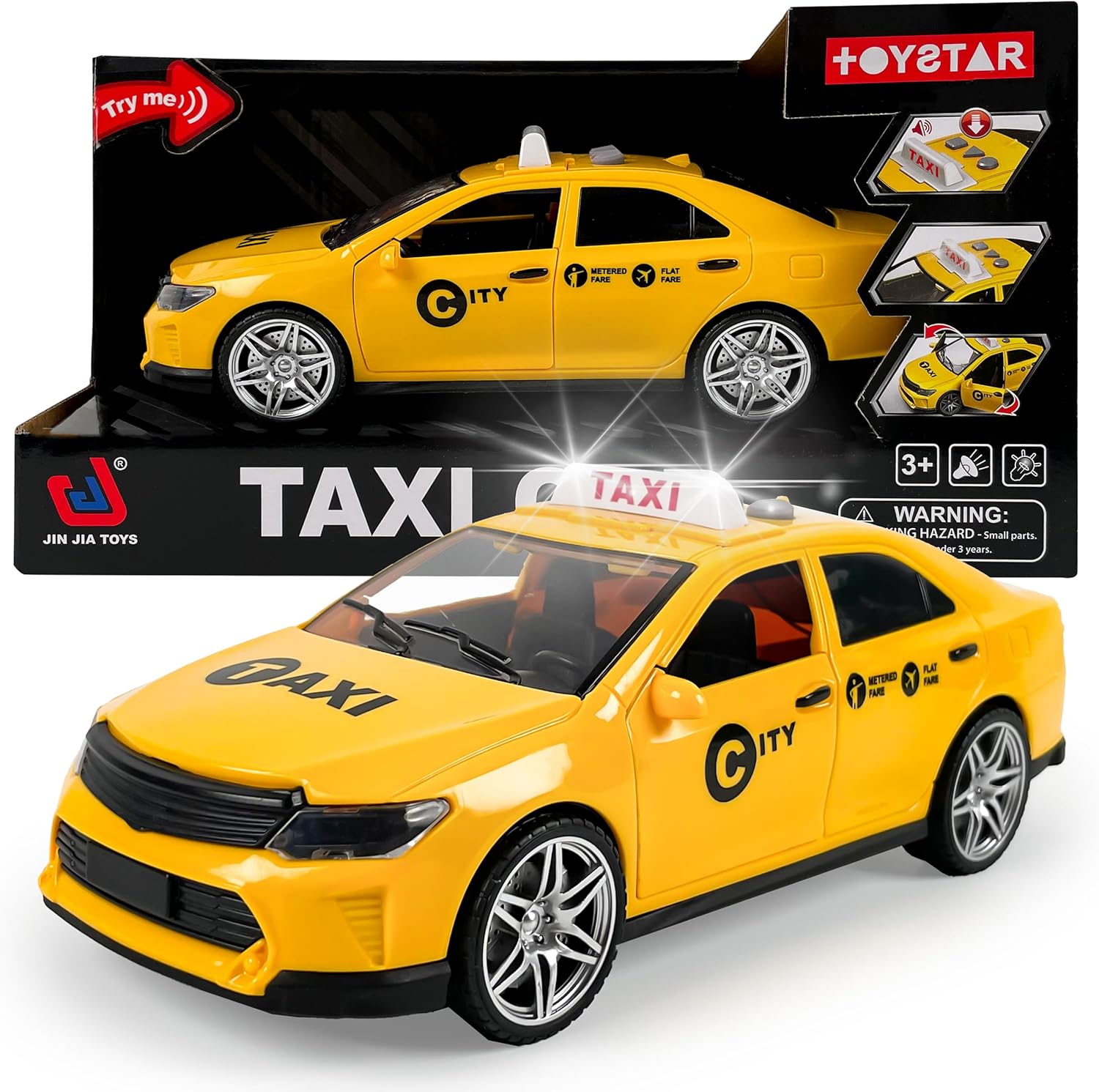 Auto taxi vozilo sa zvukom i svetlom