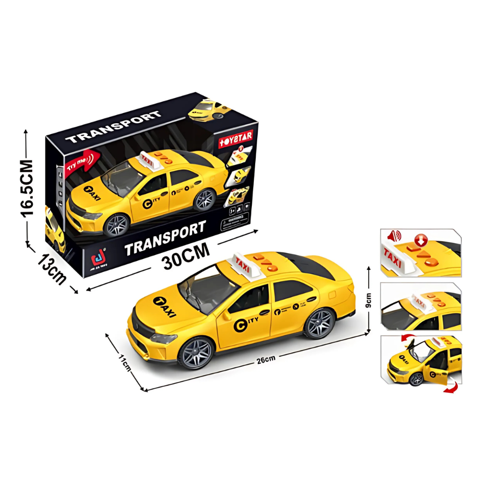 Auto taxi vozilo sa zvukom i svetlom