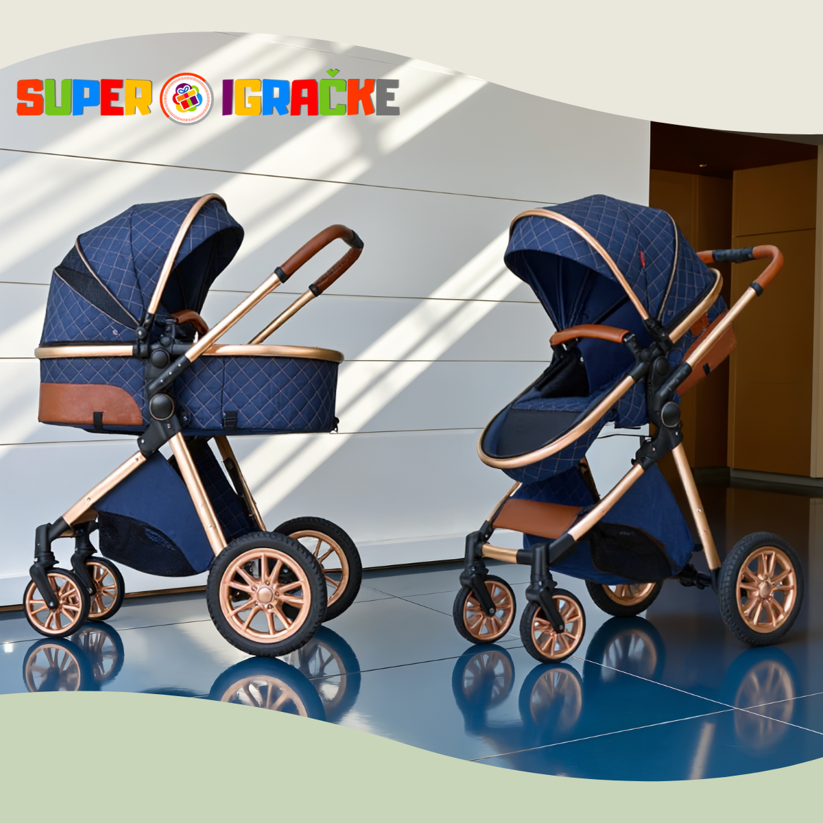 Baby Line - Dečija kolica TS-002B Plava