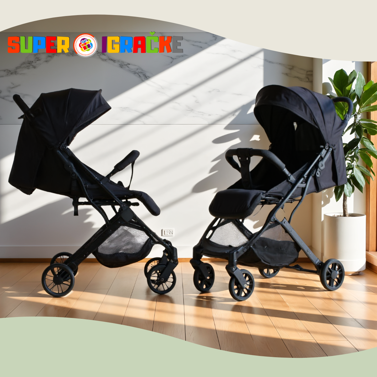 Baby Line - Dečija kolica TS-02 Crna