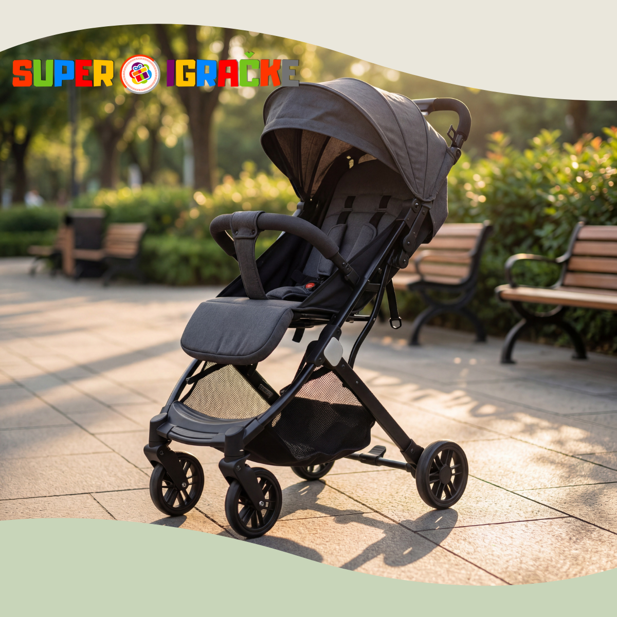 Baby Line - Dečija kolica TS-02 Siva