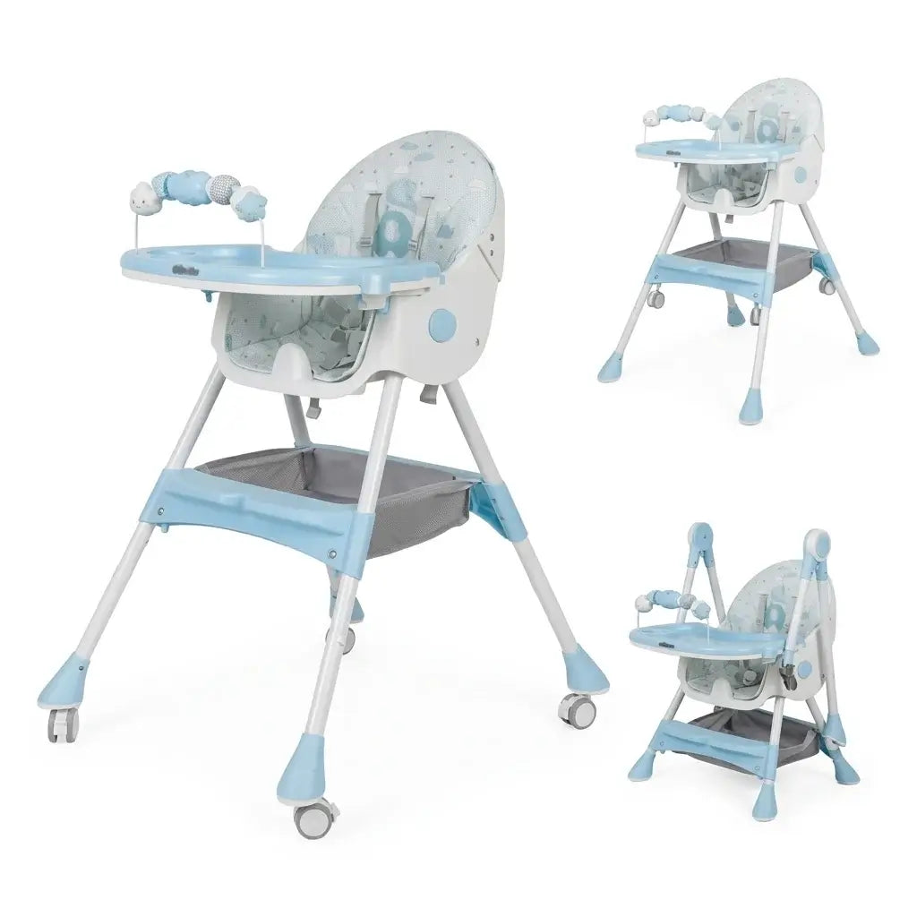 BabyNest - hranilica sa podesivim naslonom plava