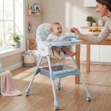 BabyNest - hranilica sa podesivim naslonom plava
