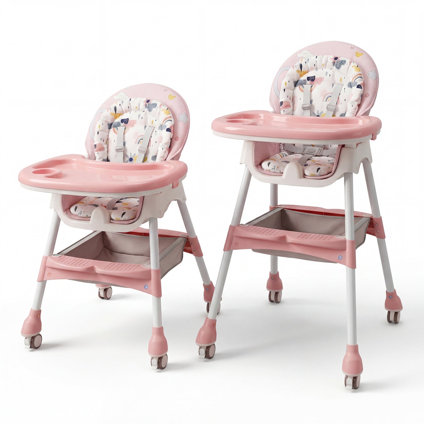 BabyNest - hranilica sa podesivim naslonom roze