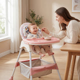 BabyNest - hranilica sa podesivim naslonom roze