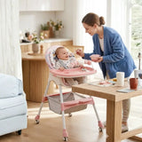 BabyNest - hranilica sa podesivim naslonom roze