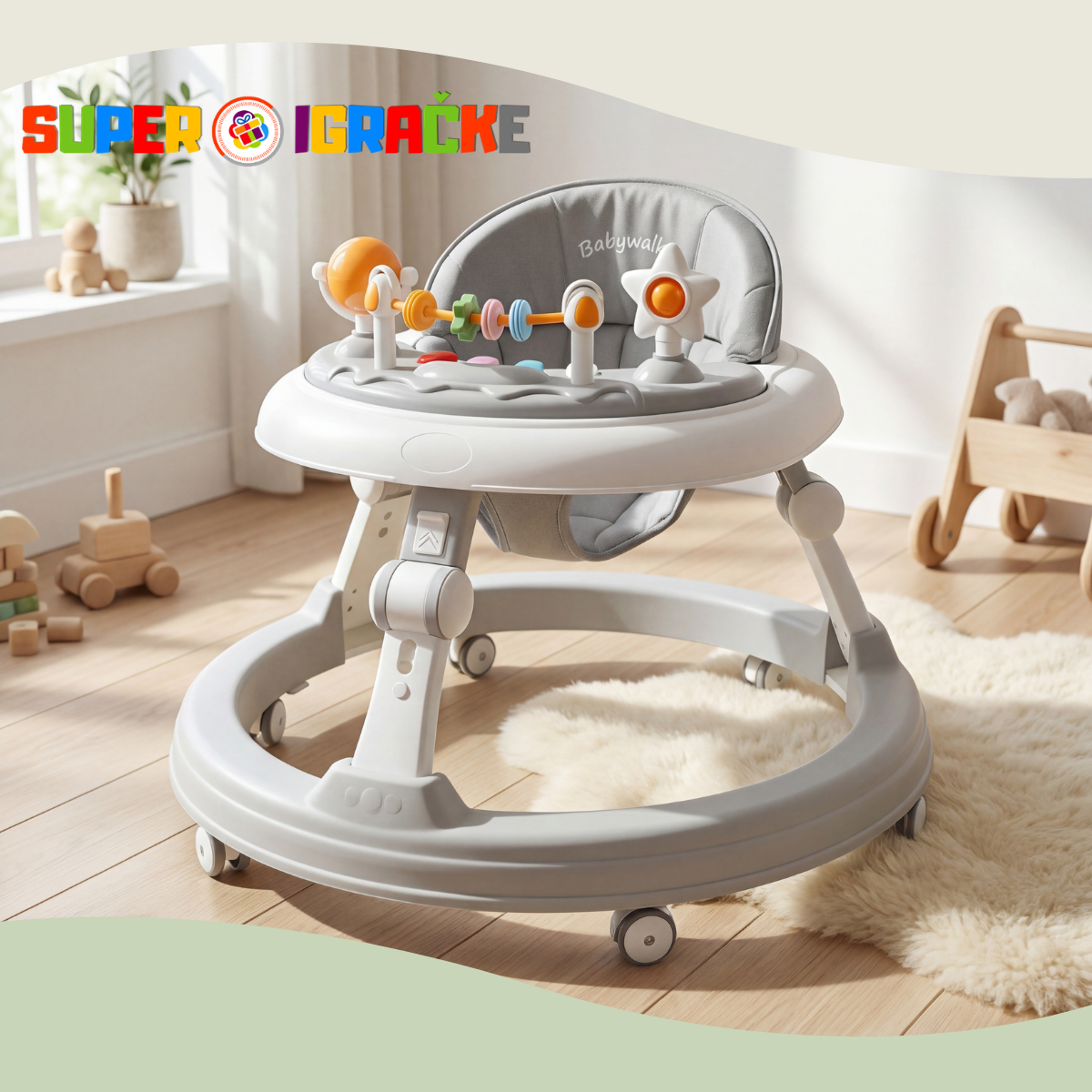 Baby Walker - Dečiji dubak sivi