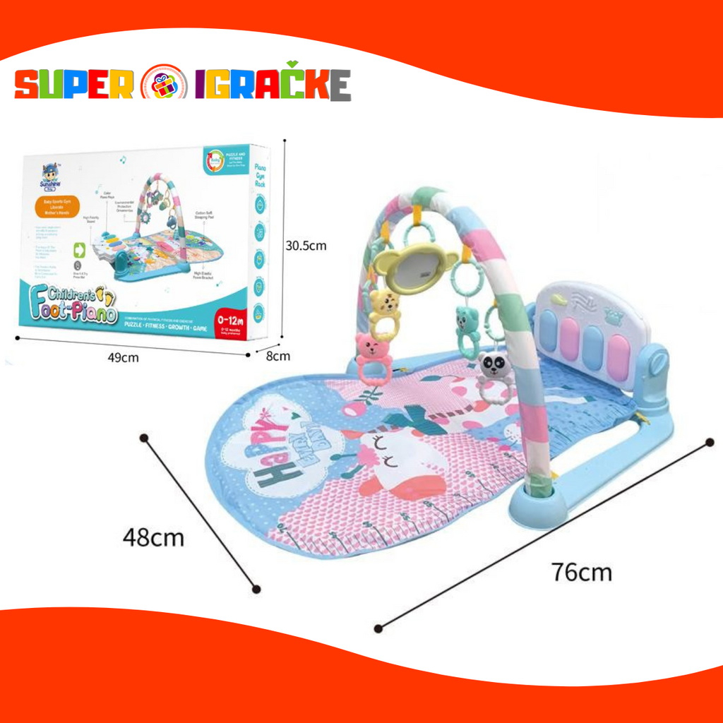 Baby gym - Piano pologa roze plava