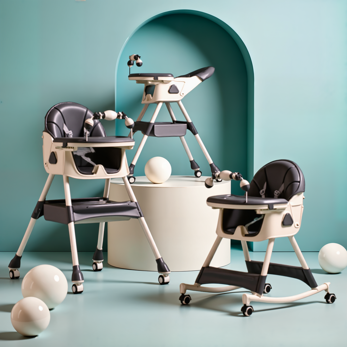 Baby line premium hranilica - Siva