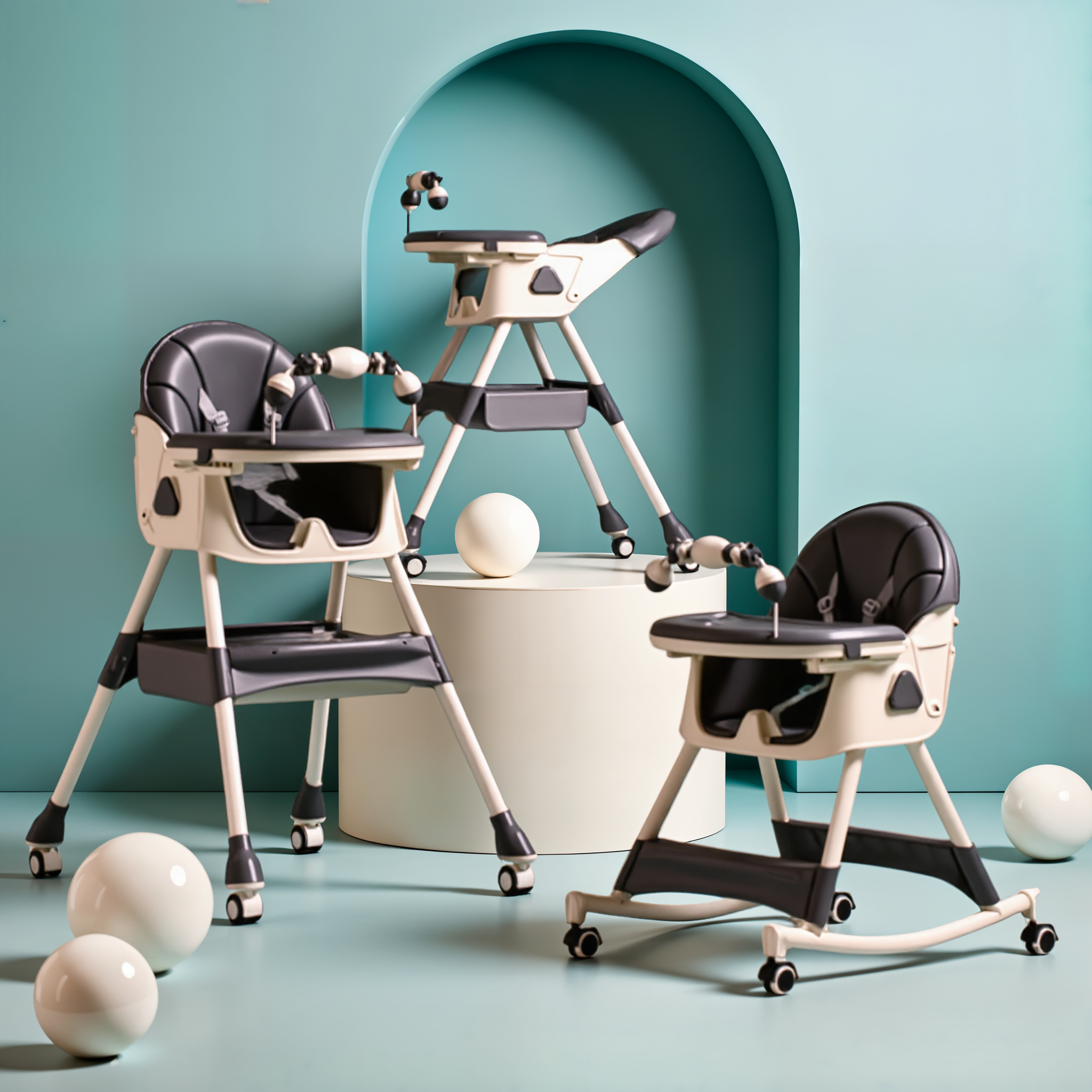 Baby line premium hranilica - Siva
