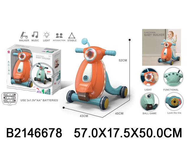 Baby walker skuter guralica sa svetlom