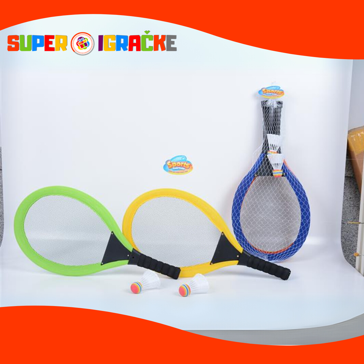 Badminton set za igru sa svetlećim reketom