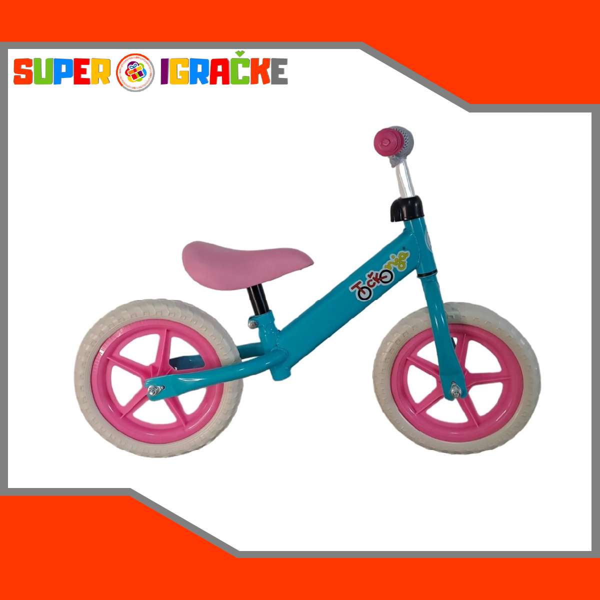 Balans bicikl Točkonja plavo-roze