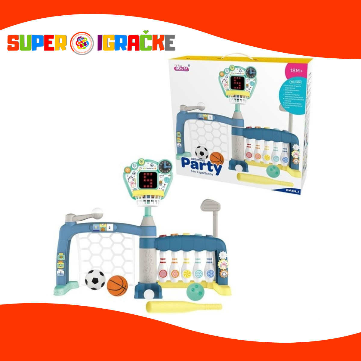 Baoli Sport set 5 u 1 na baterije