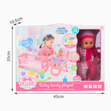 Beba 30cm koja pije i piški i krevetac